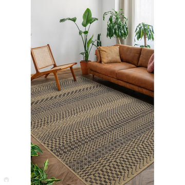Flatweave Gel Stripe Natural Rug-Melrose-Rug Love - The Most Loved Rug Store